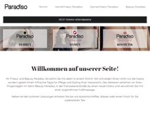 Tablet Screenshot of friseurparadiso.de